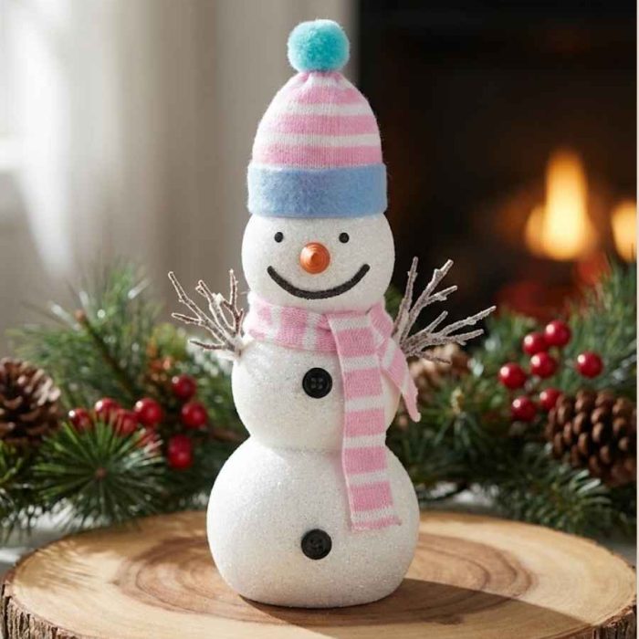 Glitter Styrofoam Snowman