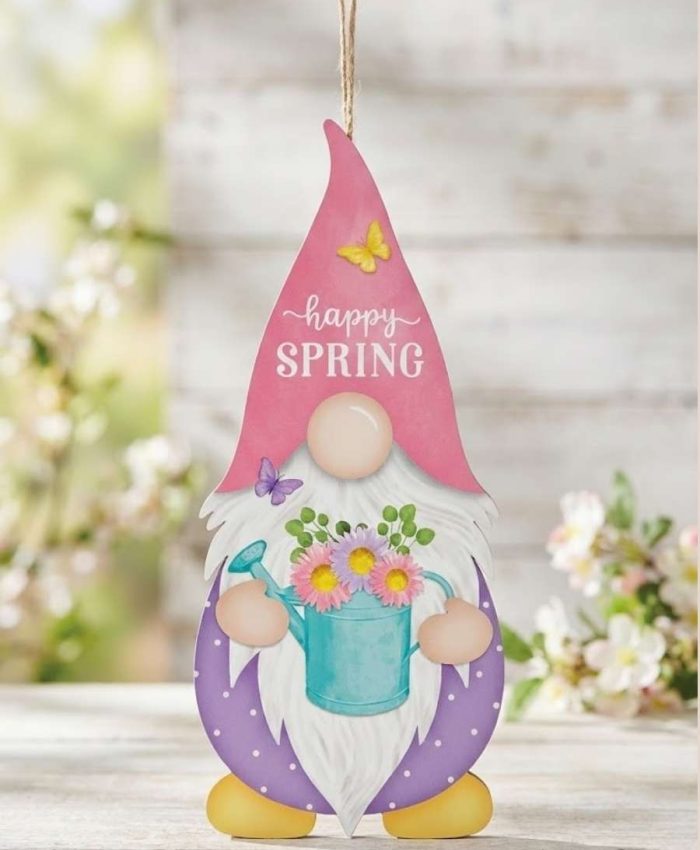 Happy Spring Gnome Shape